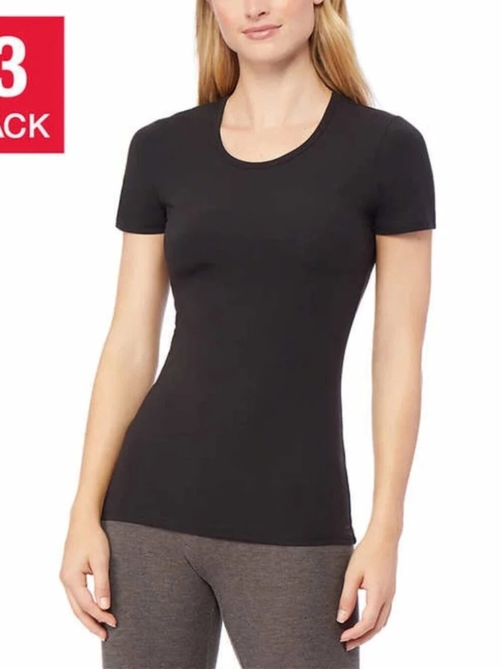 NWT 32 Degrees Cool 3 Black Short Sleeve Tees